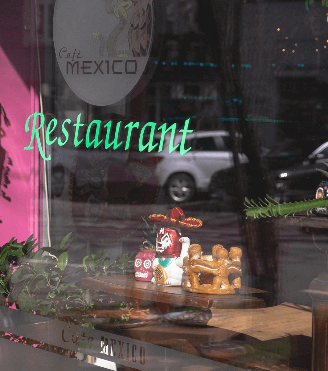 Café Mexico Restaurant Hamburg Eimsbüttel - Mexikanisches Restaurant Schaufenster Weidenallee